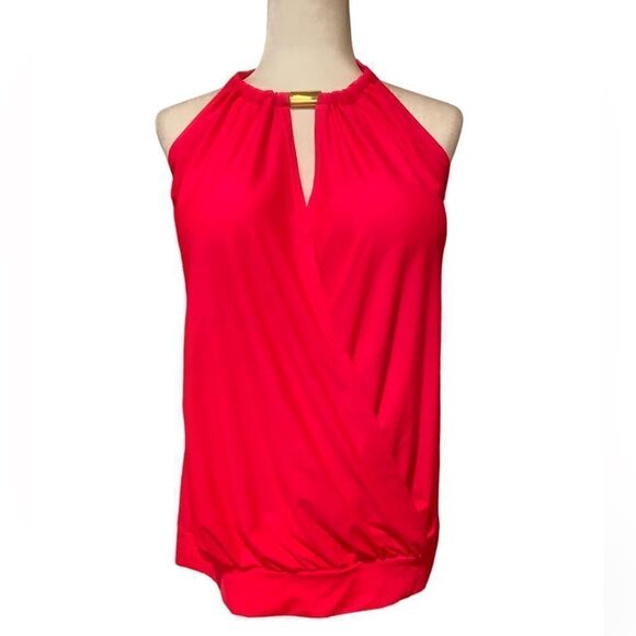Cacique Pink Tankini Top Size 44C Halter Top Plus Size Padded Bra - Picture 1 of 13